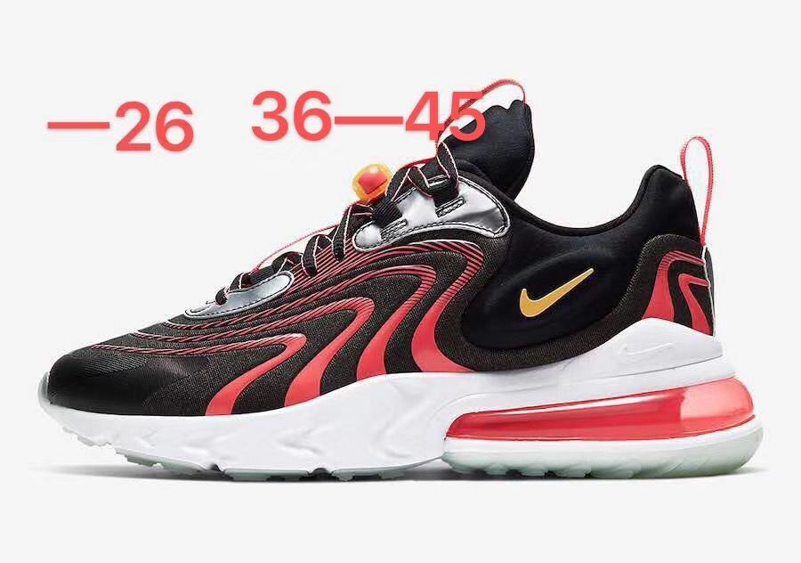 Women Nike Air Max 270 III Black Red Gold White Shoes - Click Image to Close